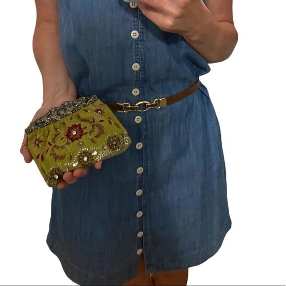 𝅺VINTAGE silk bag/  pouch/wallet in good condition. - Picture 3 of 14